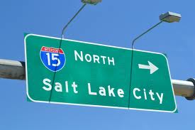 I-15 North Salt Lake City sign